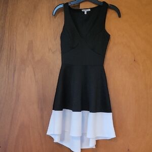 Charlotte Russe Black and White High Low Cocktail Dress